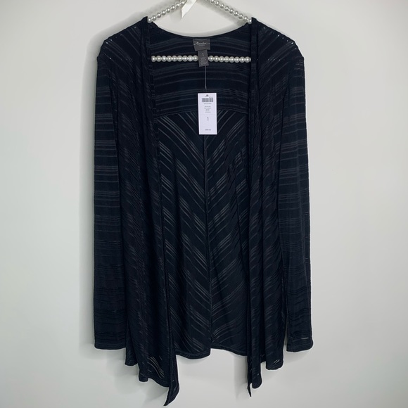 NWT! Travelers Chico’s Black Cardigan - Picture 1 of 6